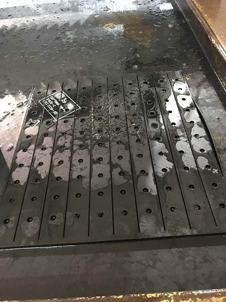 Раскрой листа резины толщиной 20 мм. Гидроабразивная резка